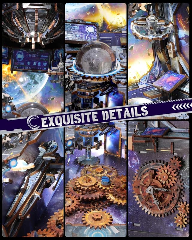 Thumbnail 5 de RONSTONE Book Nook Kit Doomsday Starship