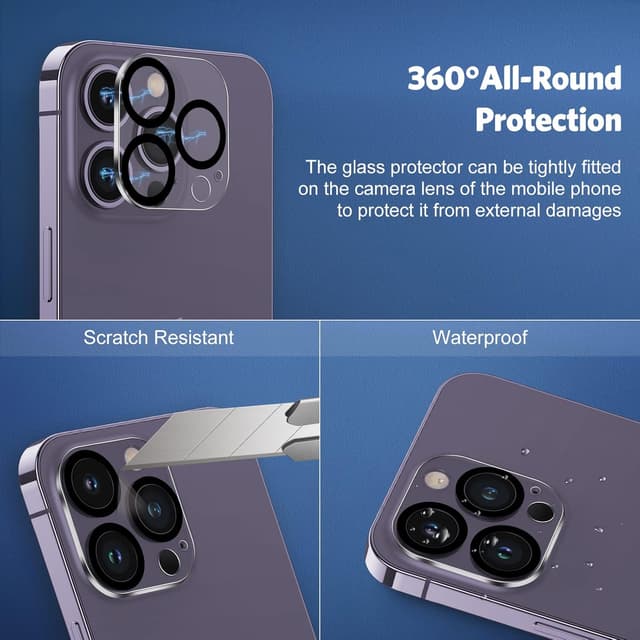 Thumbnail 5 de OMOTON Panzer Schutz Glas fürs iPhone 14 Pro