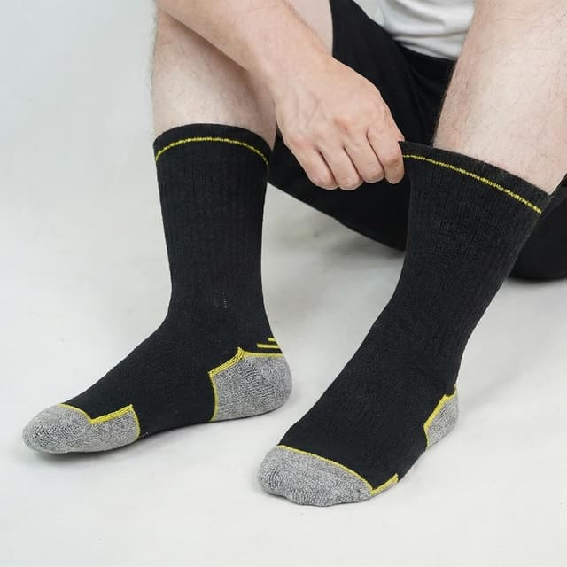 Thumbnail 6 de LOFIR chaussettes de travail sécurité renforcées homme (pack de 10) pour bottes de sécurité respirantes et résistantes, taille 39-50