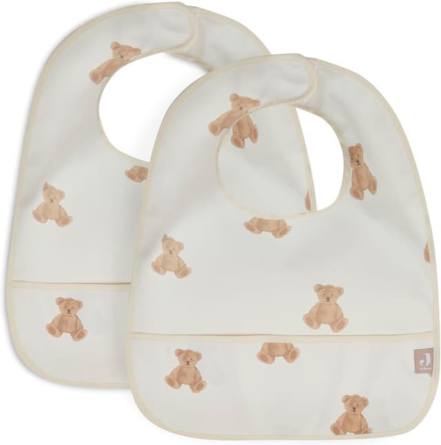 Detalle de Jollein wasserdichtes Lätzchen im 2er-Set mit Klettverschluss im Nacken