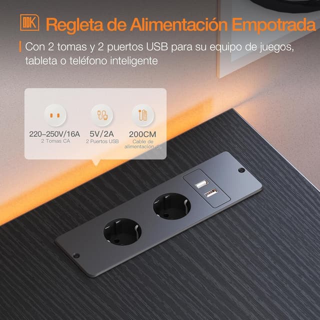 Thumbnail 4 de ODK Escritorio Esquinero Reversible 120x80 cm Escritorio Gaming en L