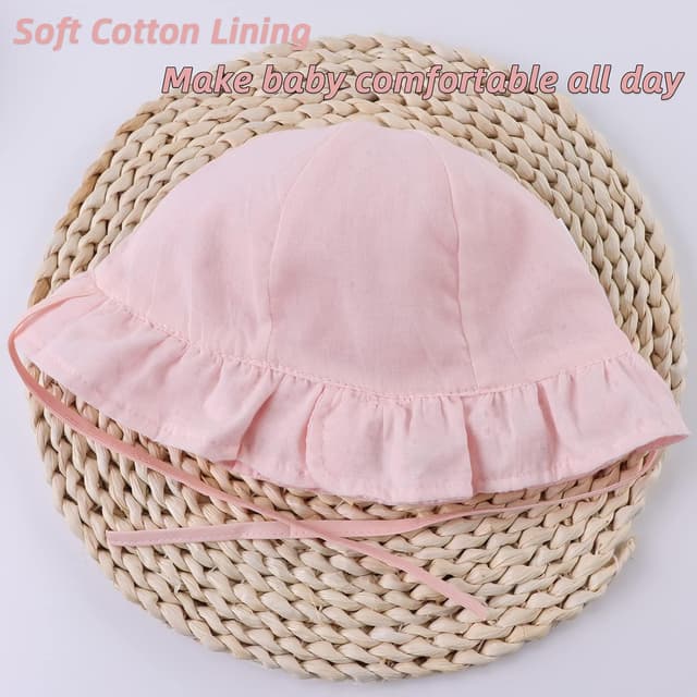 Detalle de Pesaat cotton sun hat 0-2 years baby girl