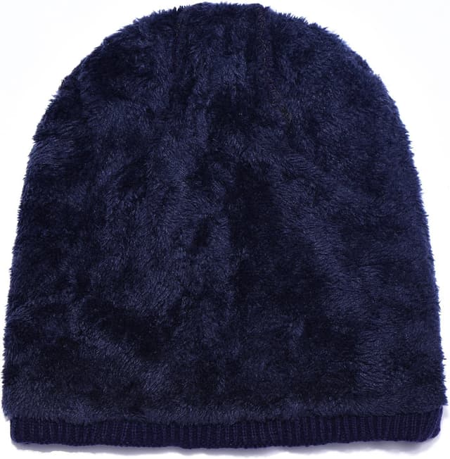 Thumbnail 6 de DonDon Bonnet Femme Hiver Slouch en laine tricotée avec doublure polaire chaude