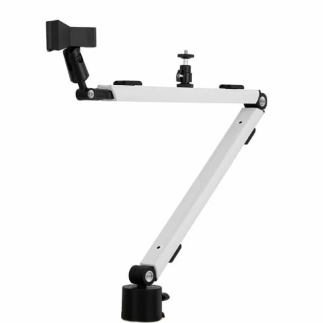 Detalle de Streamplify MOUNT ARM soporte escritorio para micrófono blanco