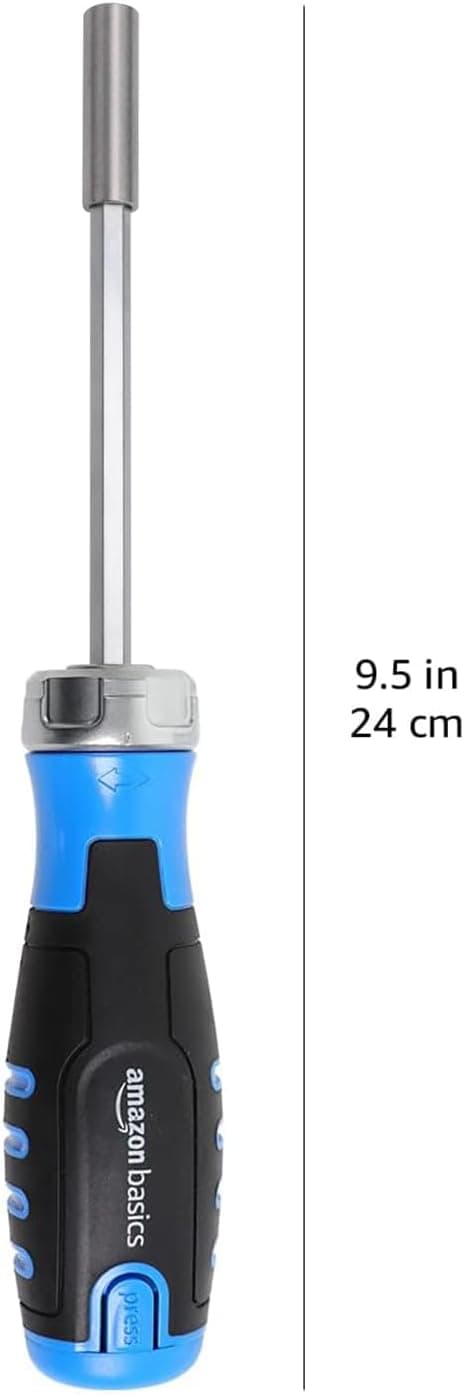 Detalle 2 de Amazon Basics Ratcheting Screwdriver Set 12