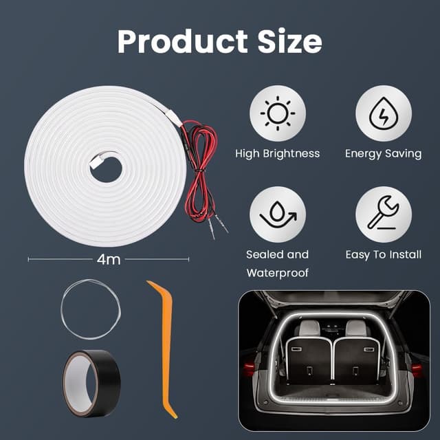 Thumbnail 1 de vsshe Auto Kofferraum Lichtstreifen 4m