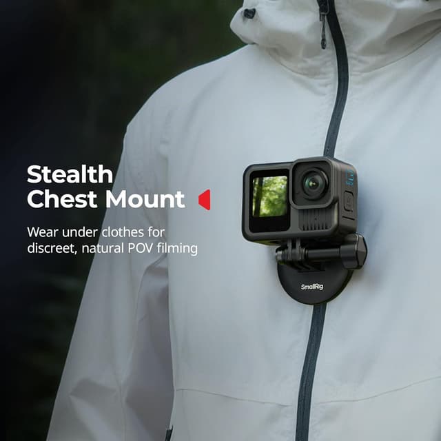 Detalle de SMALLRIG 5242 Poignée creuse gauche rotative à 360° avec pince OTAN