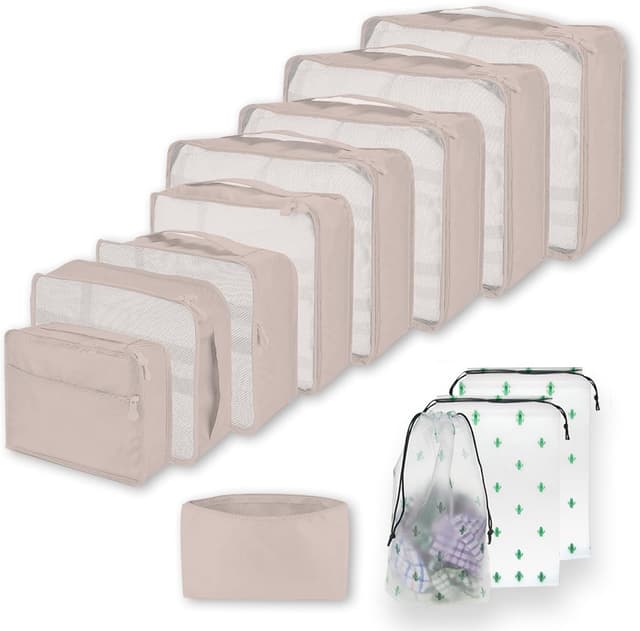 Detalle de Große Koffer Organizer Set 12-teilig Packwürfel