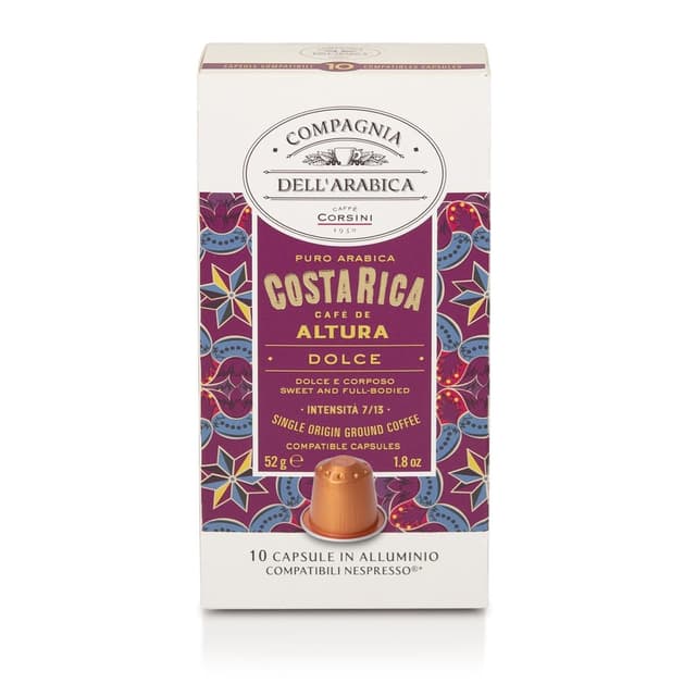 Detalle de Caffè Corsini Set kompatible Nespresso® Viaggio-Kapseln – 100% Arabica aus El Salvador, Costa Rica & Guatemala (30 Kapseln)