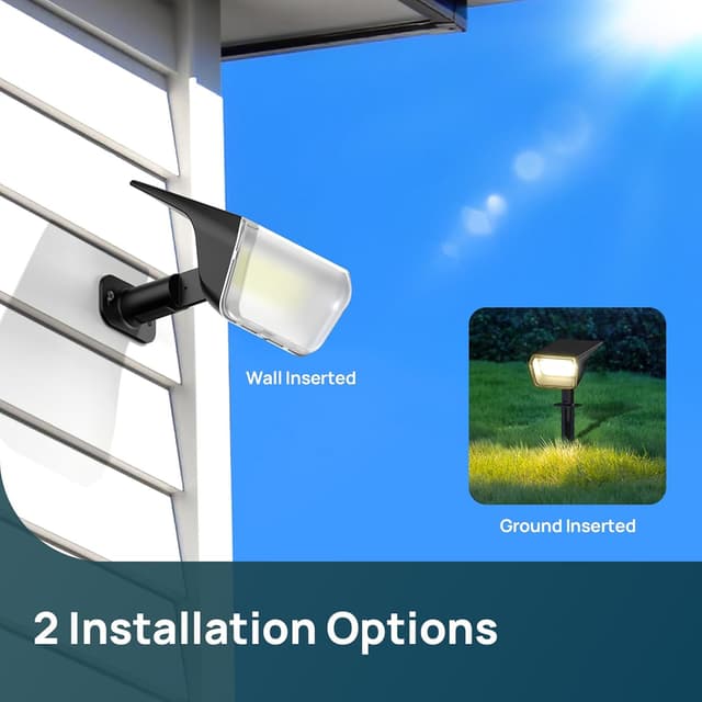 Detalle de Linkind solar wall lights outdoor 800lm warm white with Winter Mode (6-pack)