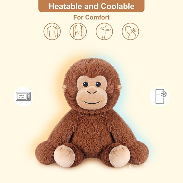 Thumbnail 2 de SuzziPals Heatable Monkey 12 inch
