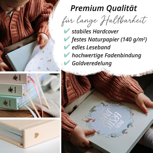 Detalle 2 de Babyalbum Mein erstes Jahr 21×21 cm