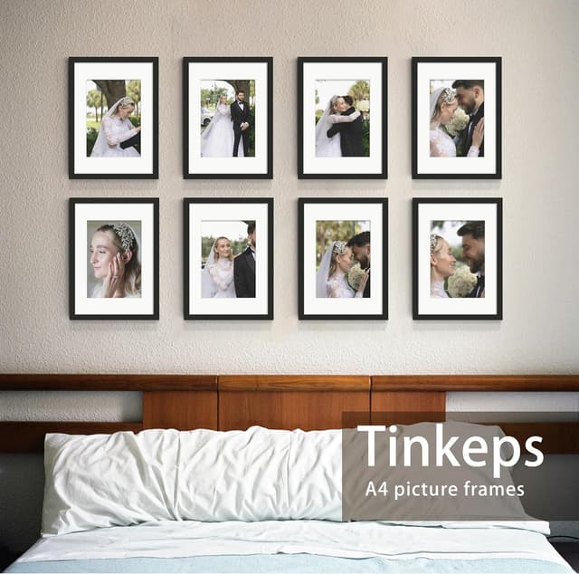 Thumbnail 4 de Tinkeps A4 Black Picture Frame 4-pack 🖼