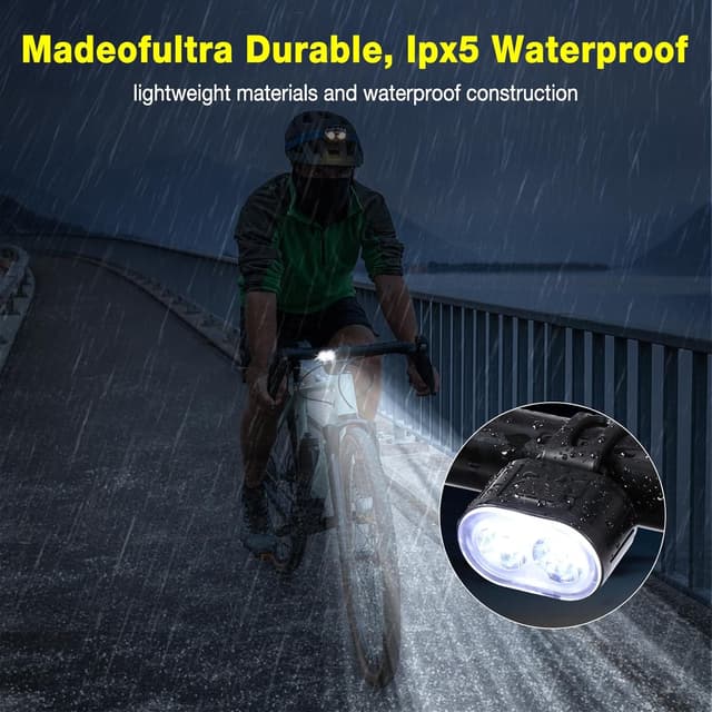 Thumbnail 6 de Oderra Luces Bicicleta Delantera y Trasera 4 modos