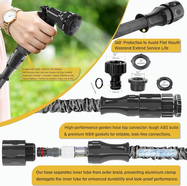 Thumbnail 4 de HOMOZE Expandable Garden Hose 50ft