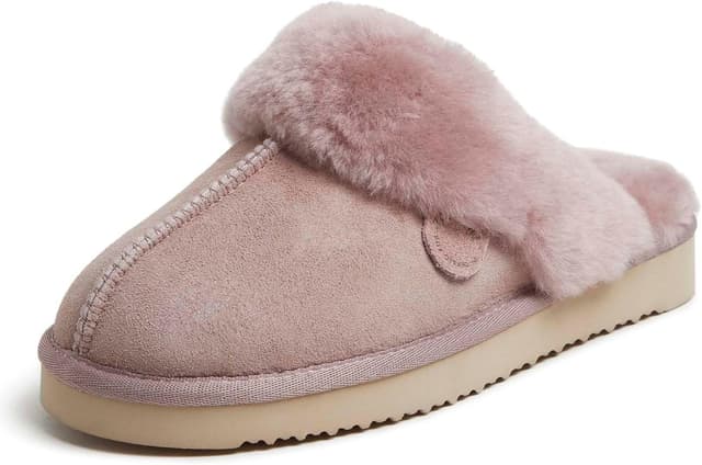 Detalle de Fireside Sydney Shearling Scuff Slipper 100% Shearling