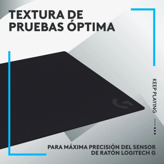 Detalle de Logitech G640 Alfombrilla gaming 40×46 cm 🖱