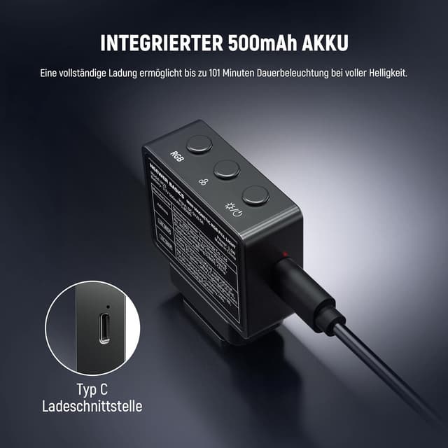 Thumbnail 6 de NEEWER Basics Magnetisches RGB Licht 1,5 W