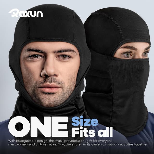 Thumbnail 5 de ROXUN Ski Mask Balaclava Shiesty — windproof face cover 🎭