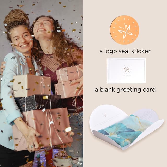 Detalle 2 de Seidenschal von STORY OF SHANGHAI (100% Seide) – bunter Muttertagsgeschenk-Schal für Mama