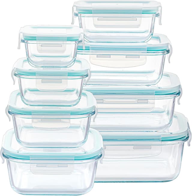 Detalle de Vtopmart 8er Glasbehälter 35,2 Unzen 🍱