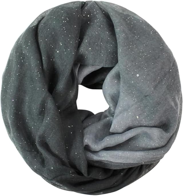 Detalle de Glamexx24 Damen Schal: leichter Langschal als Loop & Schlauchschal (180 x 80 cm, viele Farben)