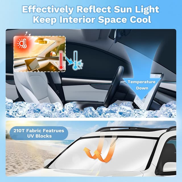 Detalle de KUST Car Window Shades for Subaru Forester 2019–2024 (8-Piece Full Set) — UV Block, Privacy & Camping Blackout