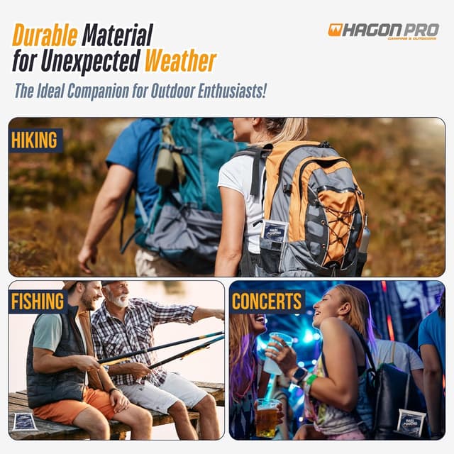 Thumbnail 1 de Hagon PRO Disposable Rain Ponchos 48