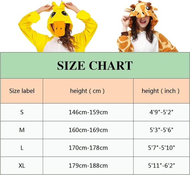 Thumbnail 2 de BGOKTA Pijama disfraz jirafa adulto