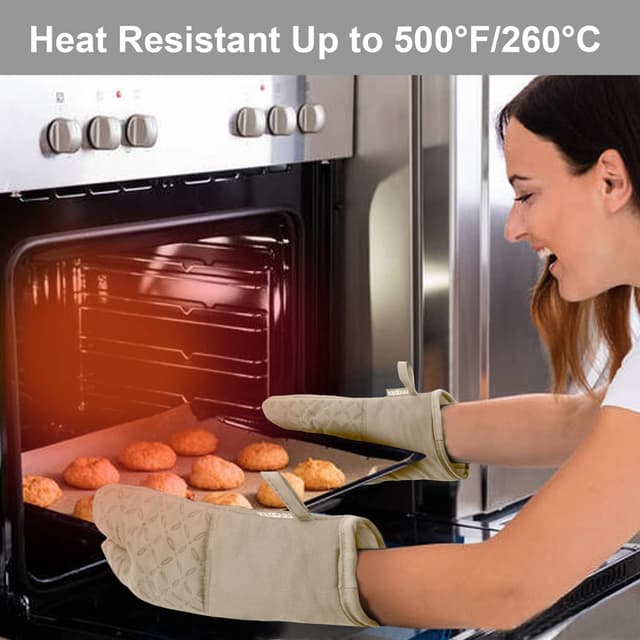 Thumbnail 4 de KEGOUU Oven Mitts 500°F Set