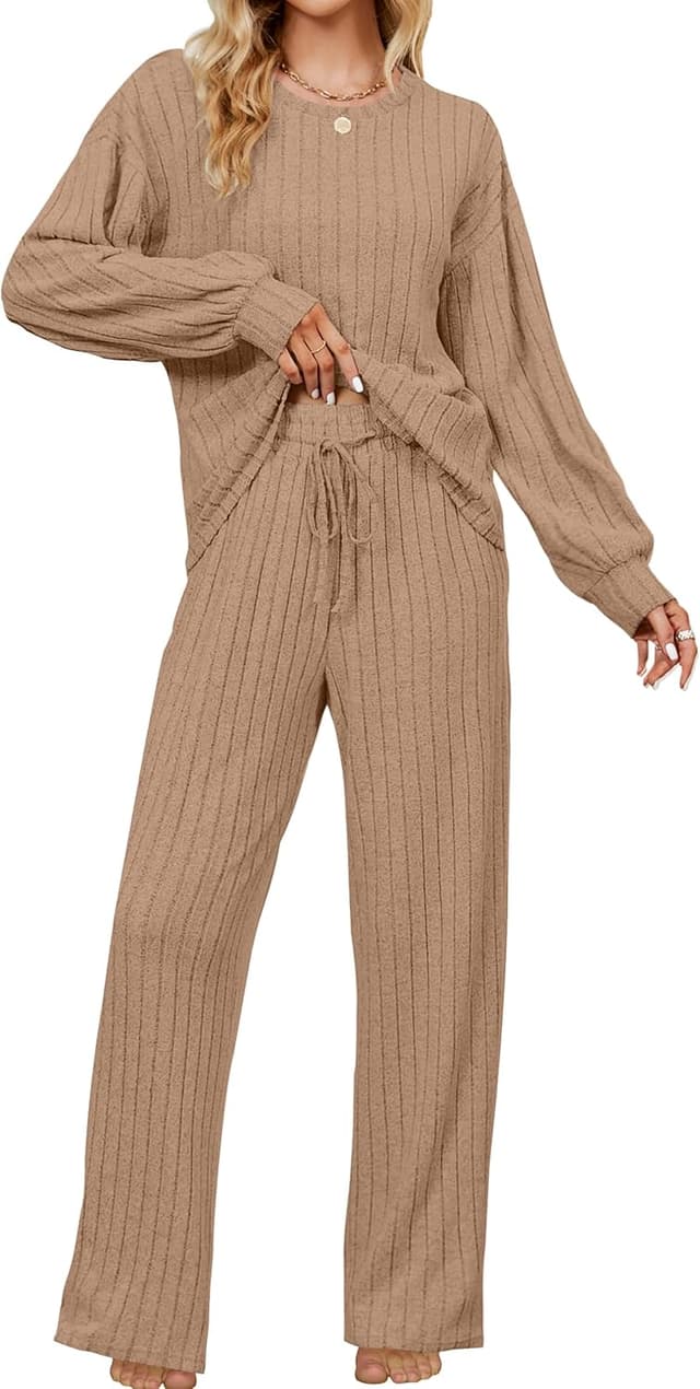 Detalle de Blooming Jelly Womens Lounge Set Cute Long Sleeve Pajama Set