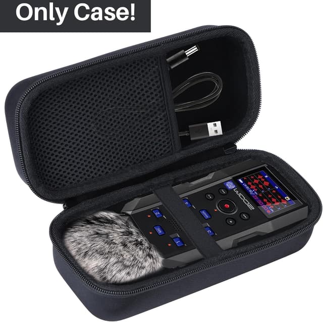 Detalle 2 de Lebakort Hart Schutz Hülle/Etui Tasche für Zoom H5studio und Zoom H6essential Handy Recorder