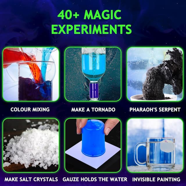 Detalle 1 de Greek Science 75+ leuchtende Experimente im Dunkeln – Glow-in-the-Dark Science Kit für Kinder (8–12)