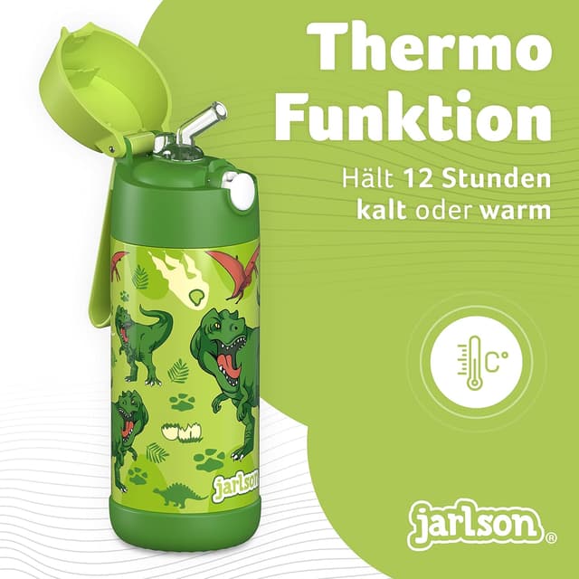 Thumbnail 1 de Jarlson Charli 350ml Dinosaurier Trinkflasche Edelstahl