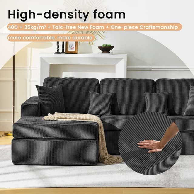 Detalle de CLIPOP Boneless L sofa with memory foam