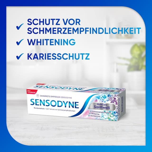 Thumbnail 4 de Sensodyne MultiCare Sanftweiß 4x75 ml 🪥