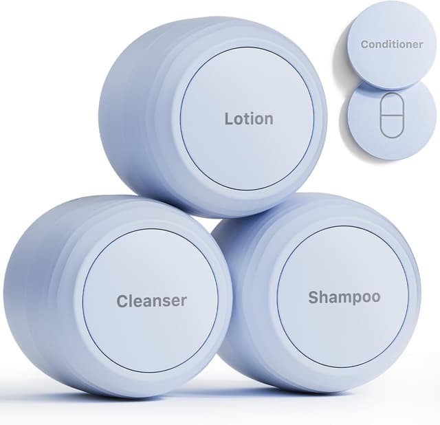 Detalle de Trimcoo travel toiletry containers 3 pack