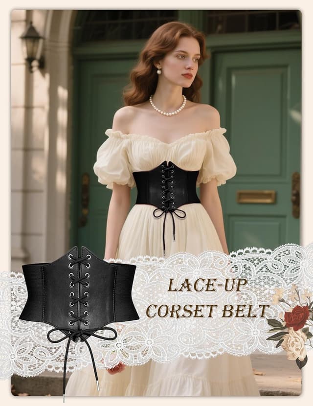 Thumbnail 5 de Wedtrend Ceinture Waspie vintage élastique 12 cm