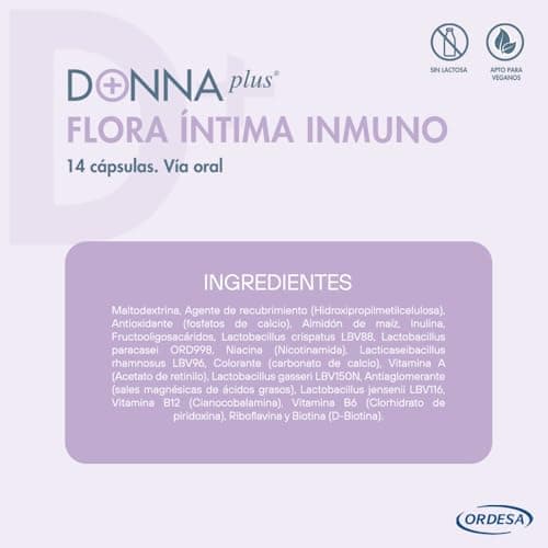 Thumbnail 4 de DonnaPlus Flora Íntima Inmuno 14 cápsulas — complemento íntimo
