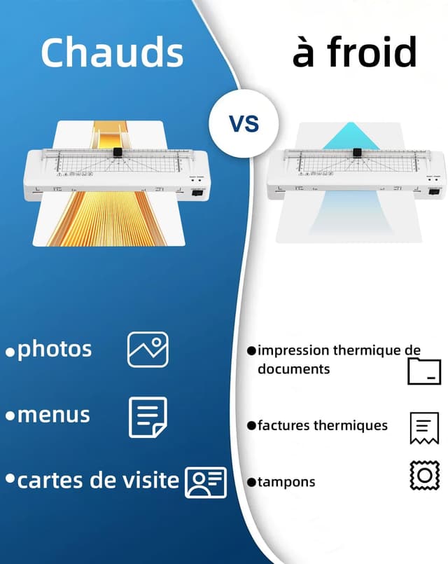 Detalle 2 de Plastifieuse A3 Machine avec Coupe-Papier intégré