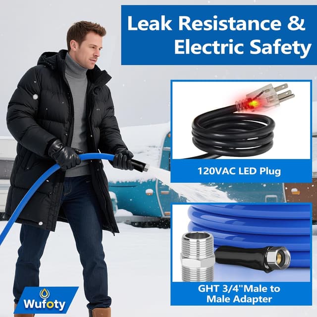 Thumbnail 4 de Wufoty 100FT Heated Water Hose