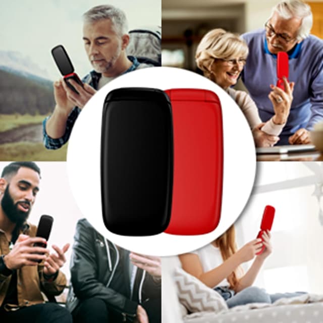 Detalle 2 de CHAKEYAKE Seniorenhandy 1.7 Zoll Klapphandy