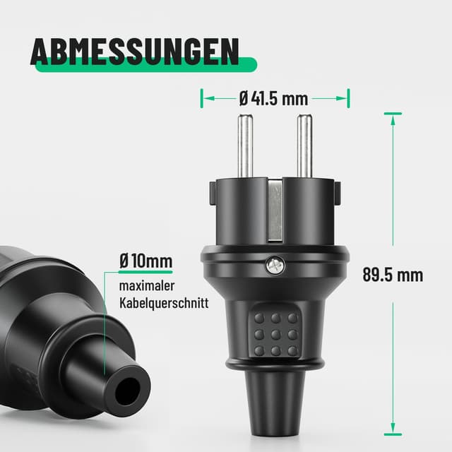 Thumbnail 5 de Greate Schuko Kupplung 230V IP44 3er Pack