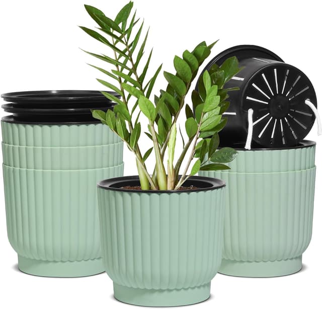 Imagen de T4U 15cm Self Watering Plant Pots 6 Pack en OfertitasTOP