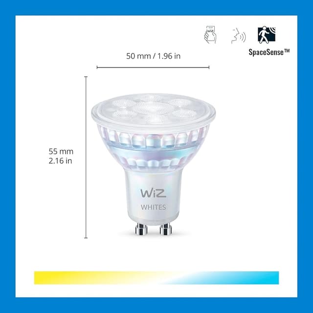 Detalle 2 de WiZ - Bombilla LED Intelligente Wi-Fi 4,9W 🕯️ - Pack de 2