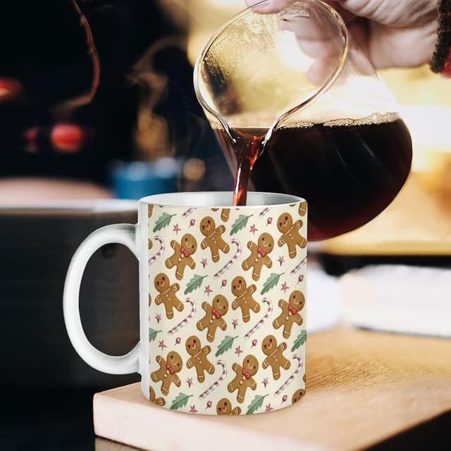 Detalle de Christmas ceramic mug 11oz for coffee