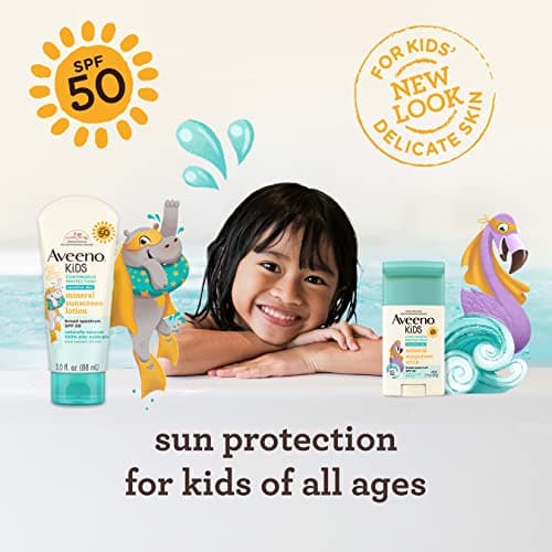 Thumbnail 6 de Aveeno Kids Continuous Protection SPF 50 Zinc Oxide Sunscreen Stick 1.5 oz