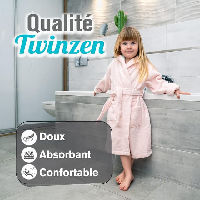 Thumbnail 1 de Twinzen Peignoir Enfant Licorne 100% coton