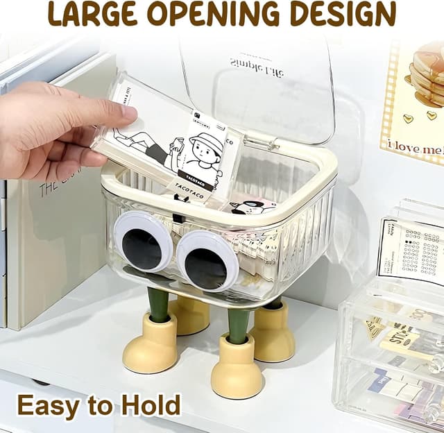 Detalle de Cylogia desktop hair accessories organiser storage box (transparent) for girls