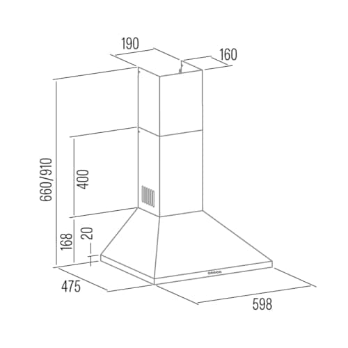 Detalle 1 de Cata VK‑6000 X Control mecánico 480 m³/h